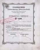 Gladbacher Rückversicherungs-AG (blaugraues Papier, nur Stempel 1920)