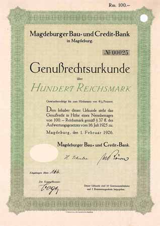 Magdeburger Bau- und Credit-Bank