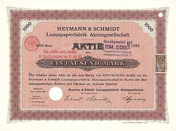 Heymann & Schmidt Luxuspapierfabrik AG