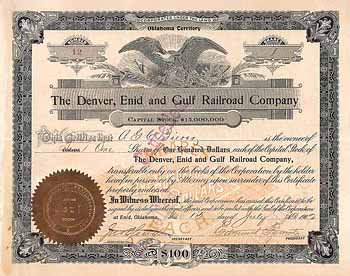 Denver, Enid & Gulf Railroad