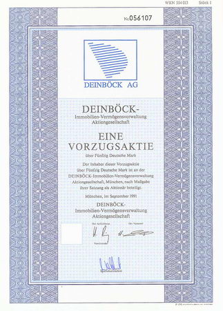 DEINBÖCK-Immobilien-Vermögensverwaltung AG
