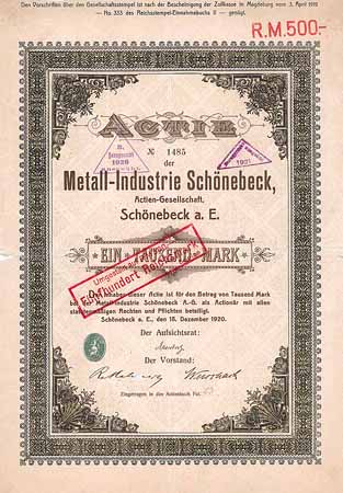 Metall-Industrie Schönebeck AG