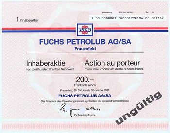 Fuchs Petrolub AG/SA