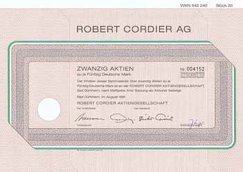 Robert Cordier AG