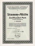Aktien-Malzfabrik Langensalza und Hermann Wolff & Söhne AG