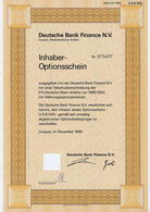 Deutsche Bank Finance N.V.