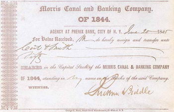 Morris Canal & Banking Co. of 1844