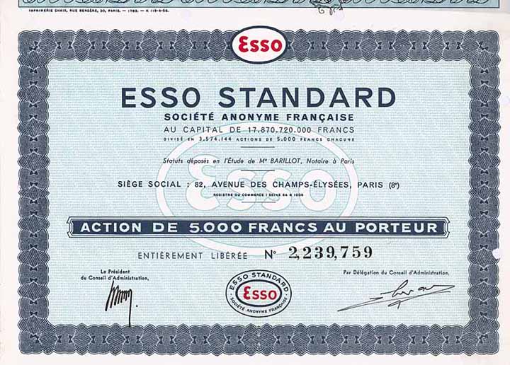 ESSO STANDARD S.A. Francaise