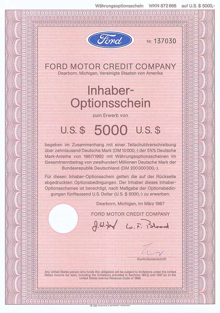 Ford Motor Credit Co.