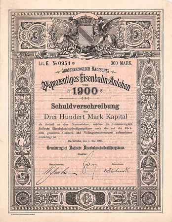 Grossherzoglich Badisches Eisenbahn-Anlehen