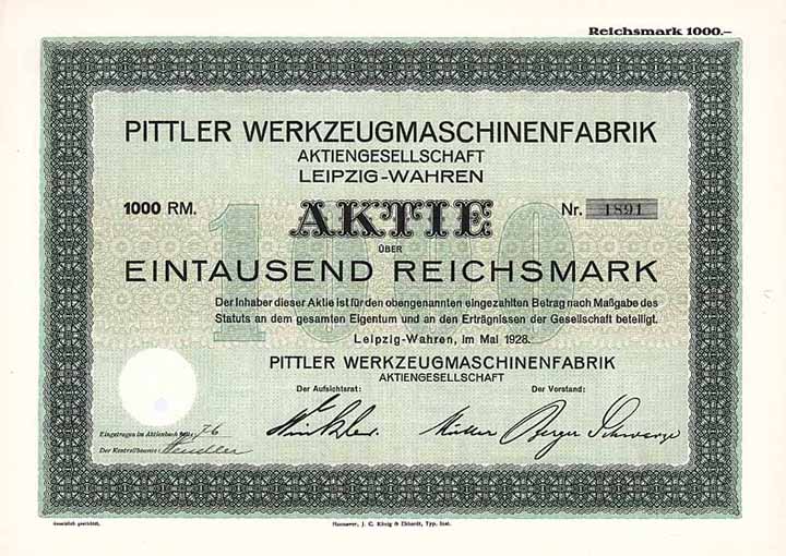 Pittler Werkzeugmaschinenfabrik AG