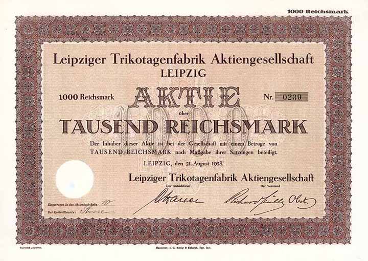 Leipziger Trikotagenfabrik AG