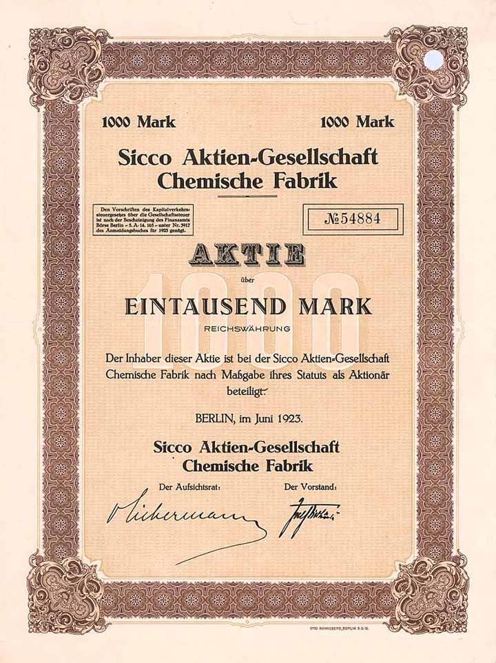 Sicco AG Chemische Fabrik