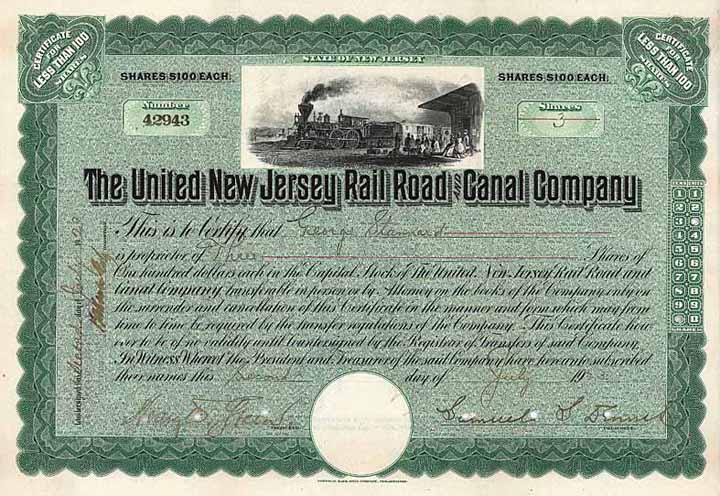 United New Jersey Railroad & Canal Co.