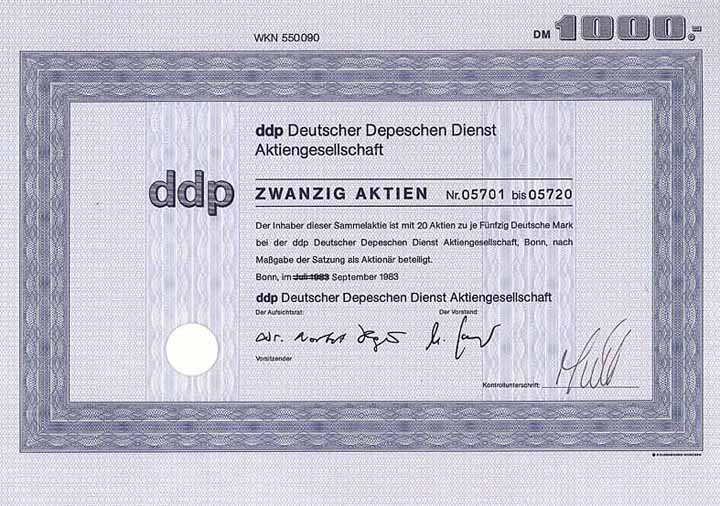 ddp Deutscher Depeschen Dienst AG