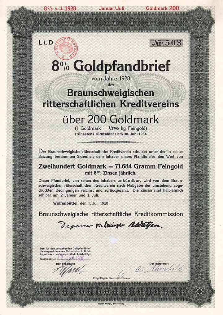 Braunschweigischer ritterschaftlicher Kreditverein