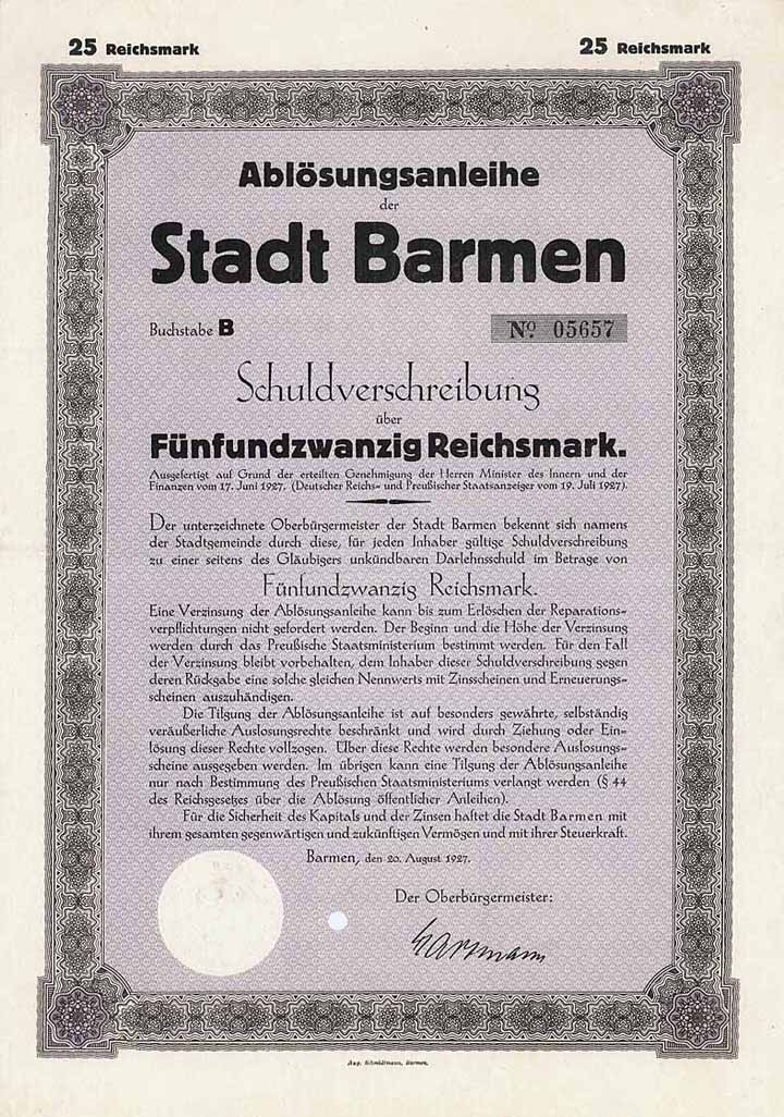 Stadt Barmen