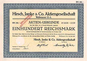 Hirsch, Janke & Co. AG