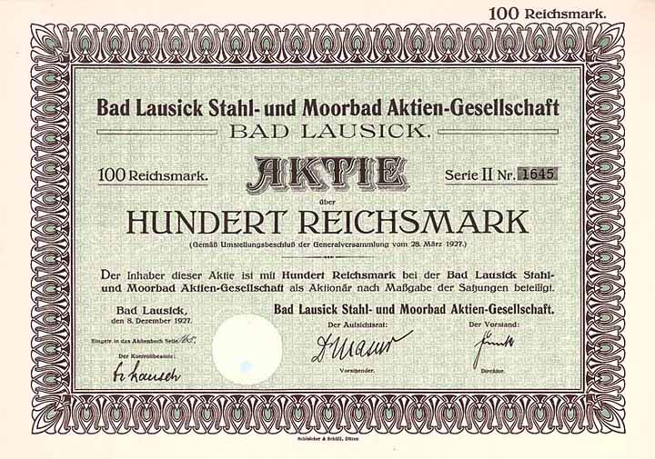 Bad Lausick Stahl- und Moorbad AG