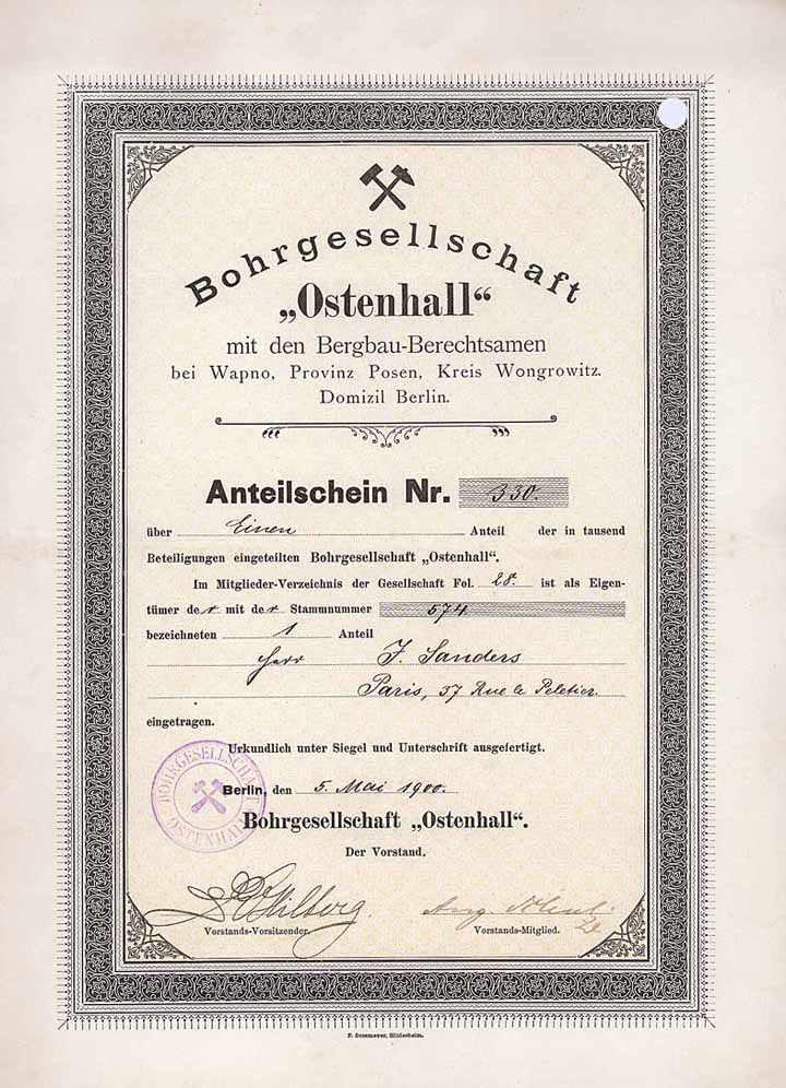 Bohrgesellschaft “Ostenhall”