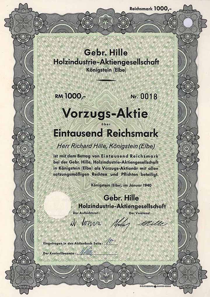 Gebr. Hille Holzindustrie-AG