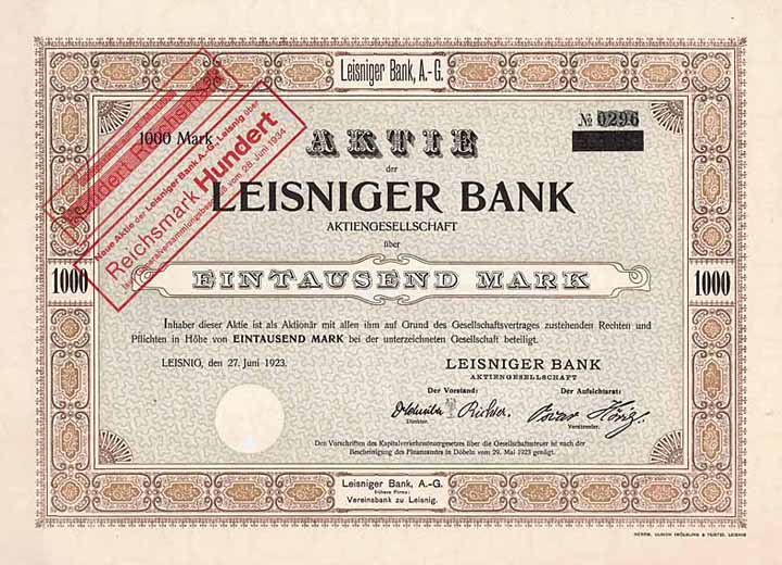 Leisniger Bank AG