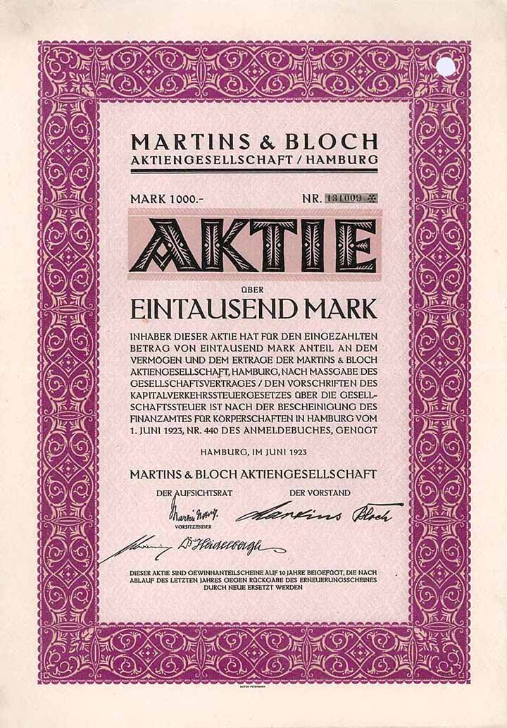 Martins & Bloch AG