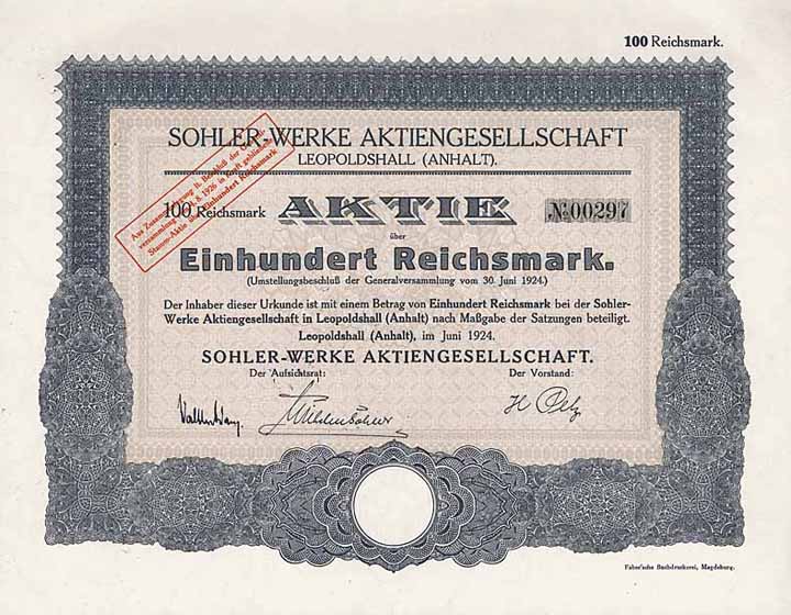 Sohler-Werke AG