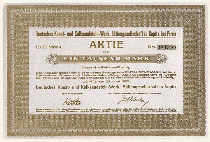 Deutsches Kunst- und Kalksandstein-Werk AG