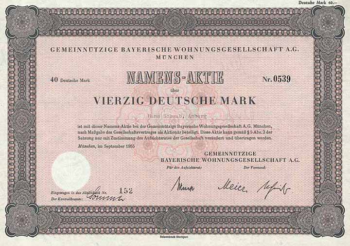 Gemeinnützige Bayerische Wohnungsgesellschaft AG
