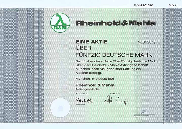 Rheinhold & Mahla AG