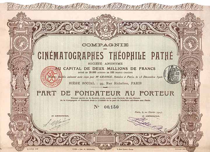 Cie. des Cinématographes Théophile Pathé S.A.