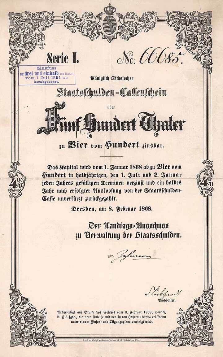 Königlich Sächsische Staatsschulden-Casse