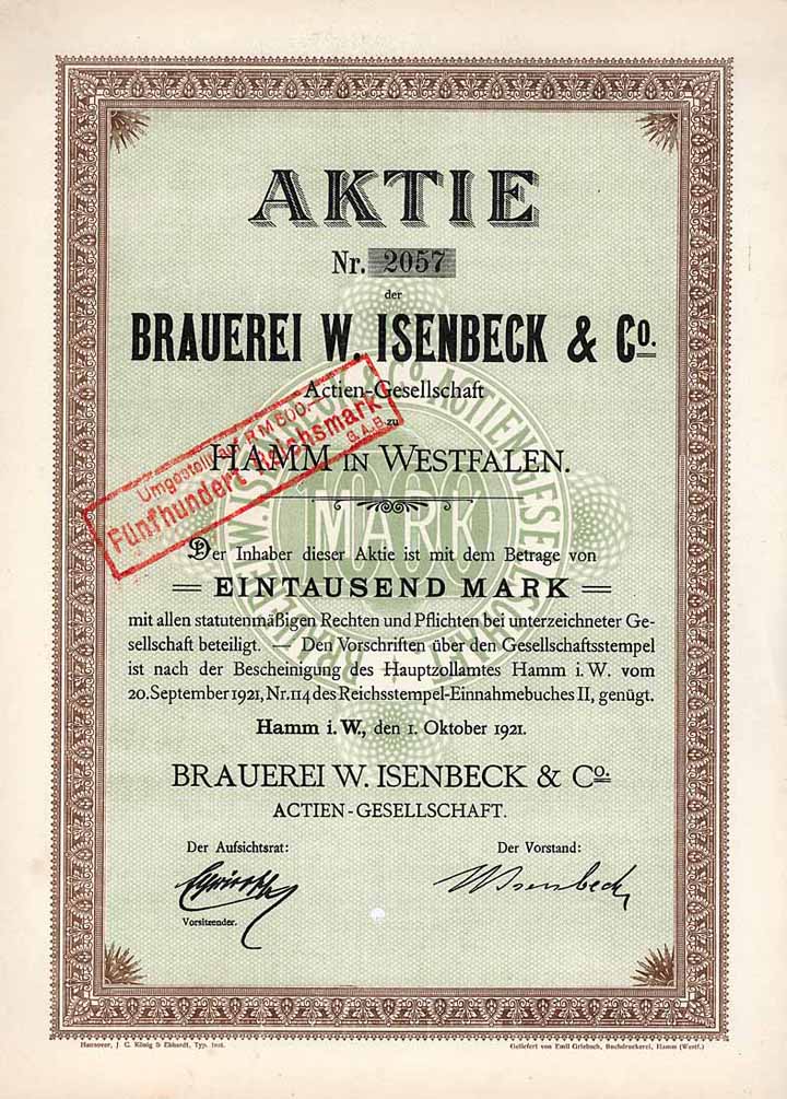 Brauerei W. Isenbeck & Co. AG