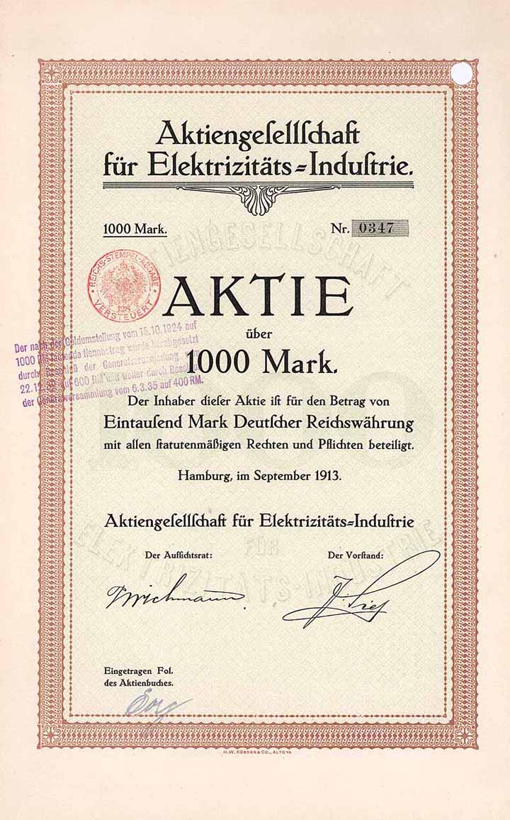 AG für Elektrizitäts-Industrie