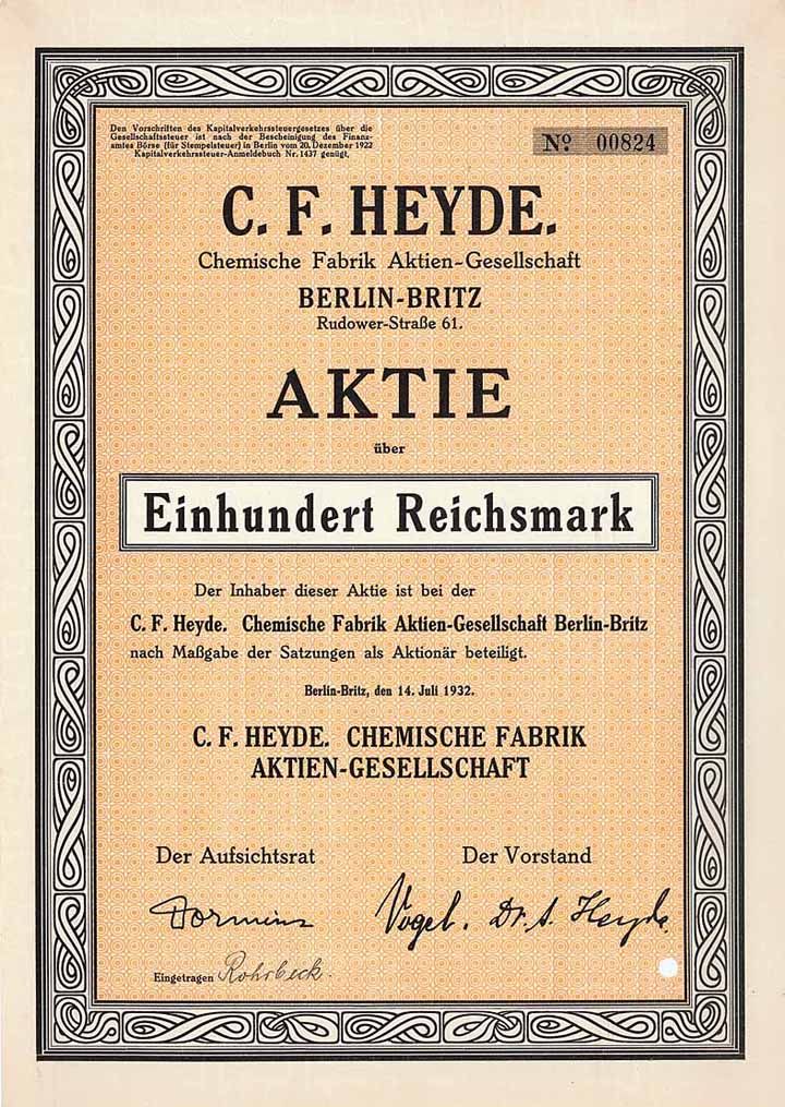 C. F. Heyde Chemische Fabrik AG