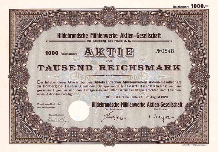 Hildebrandsche Mühlenwerke AG