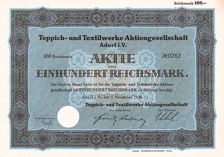 Teppich- und Textilwerke AG