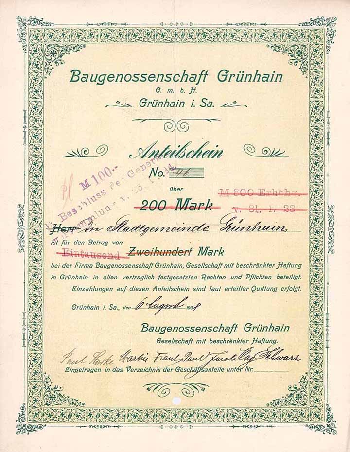 Baugenossenschaft Grünhain eGmbH