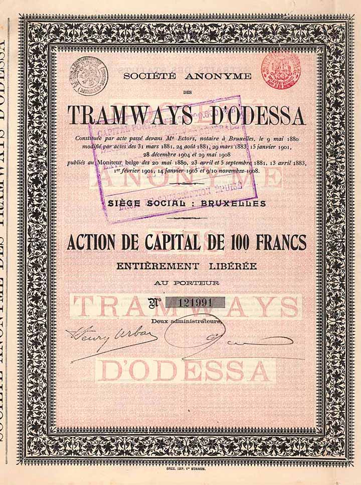 S.A. des Tramways d'Odessa