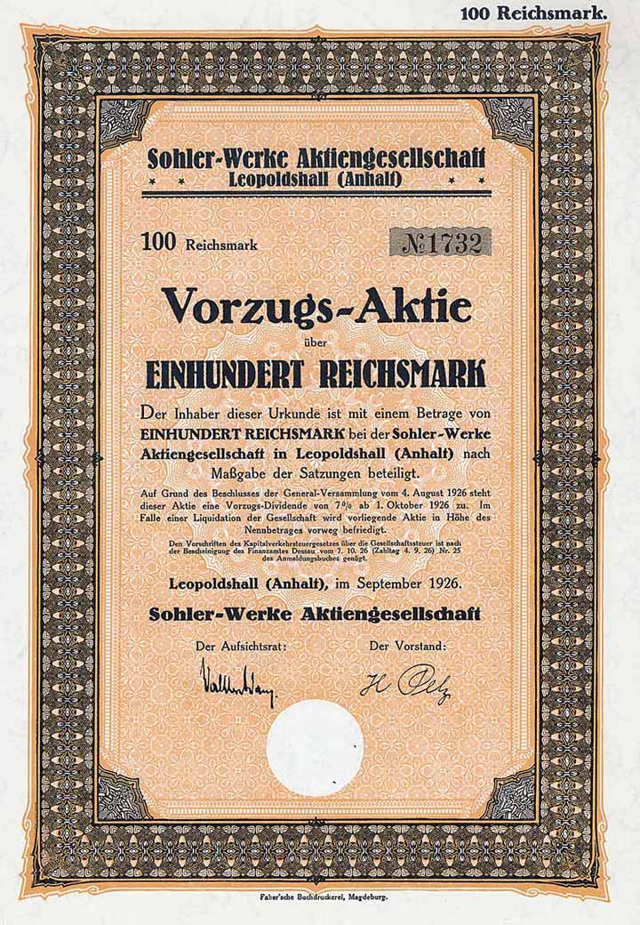Sohler-Werke AG
