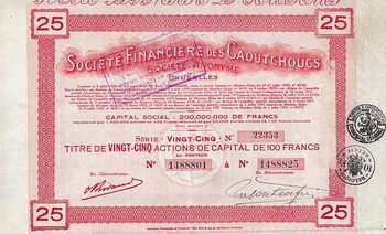 Soc. Financière des Caoutchoucs S.A.