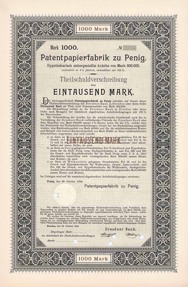 Patentpapierfabrik zu Penig