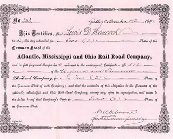 Atlantic, Mississippi & Ohio Railroad