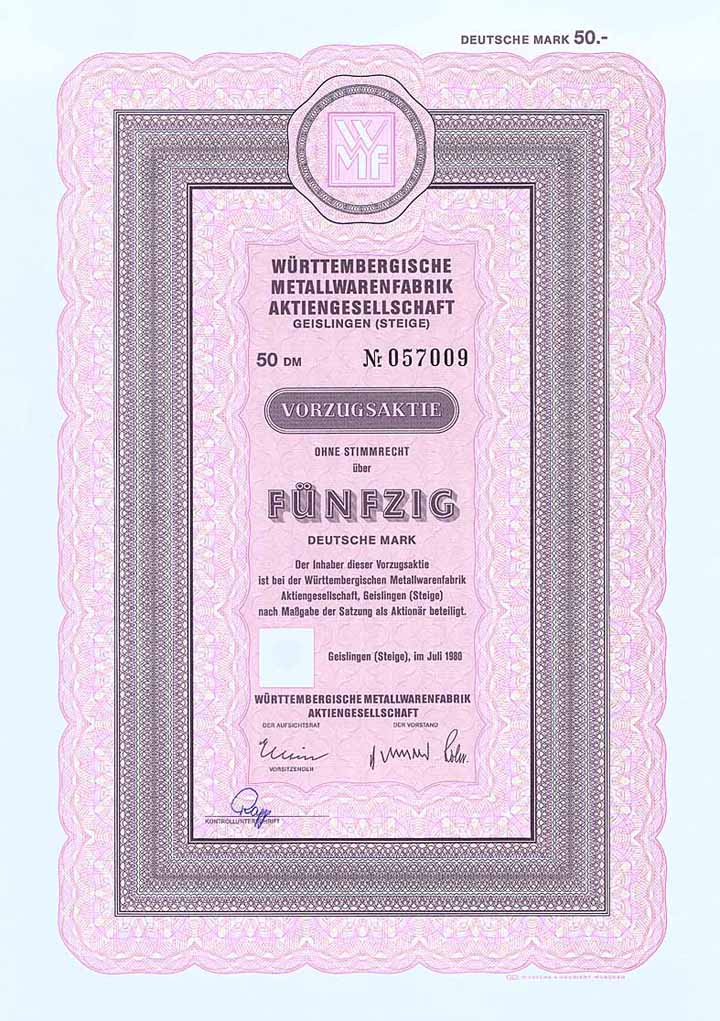 Württembergische Metallwarenfabrik AG