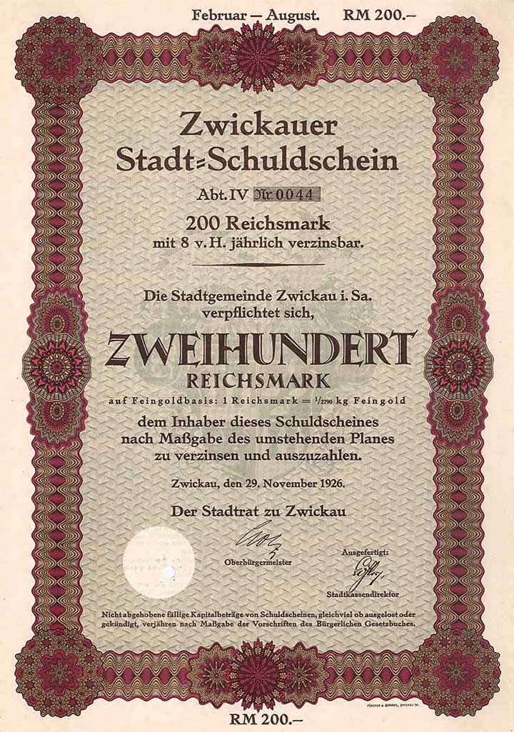 Stadtgemeinde Zwickau
