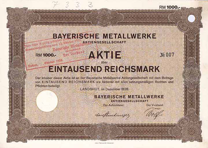 Bayerische Metallwerke AG