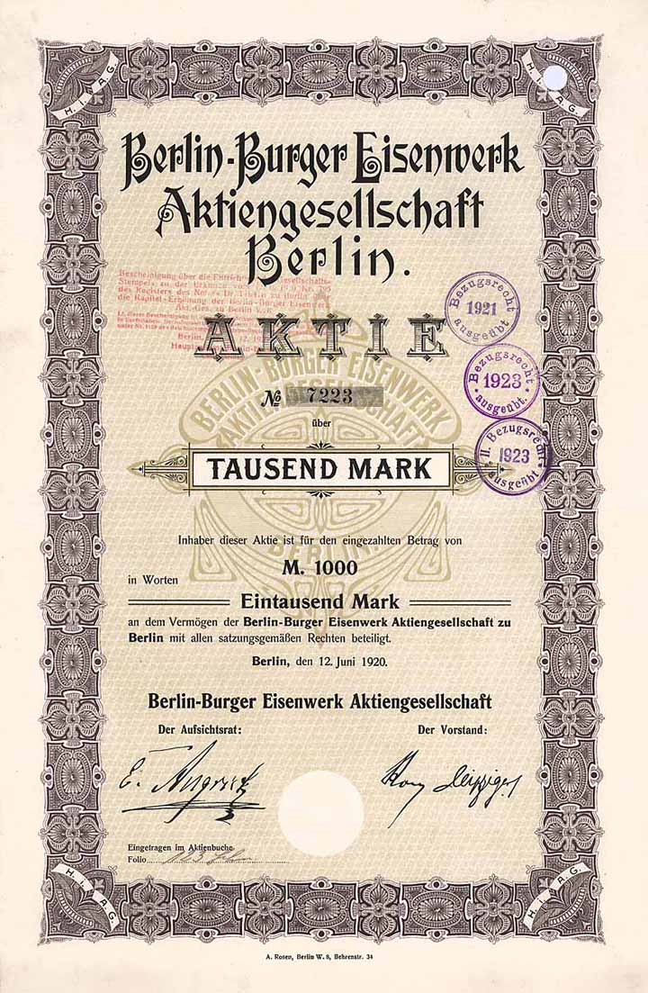 Berlin-Burger Eisenwerk AG
