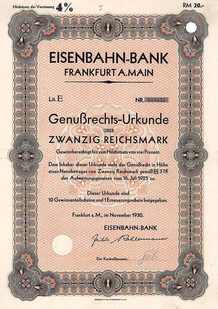 Eisenbahn-Bank