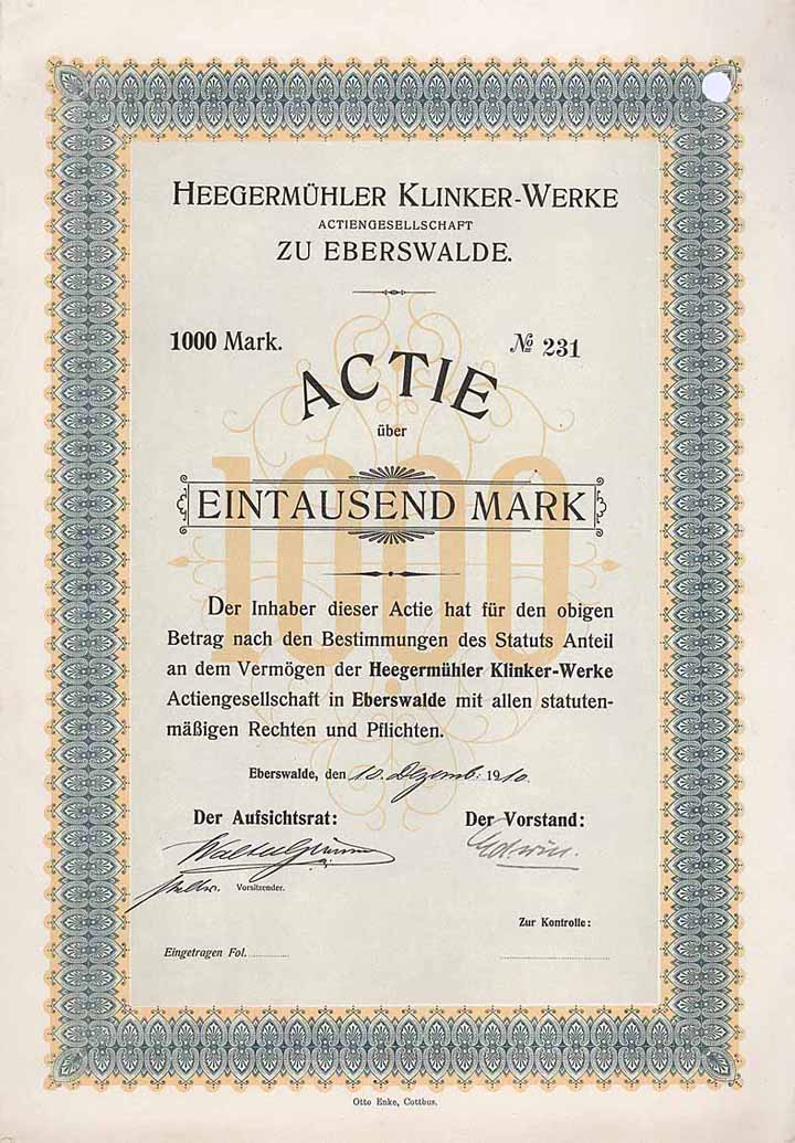 Heegermühler Klinker-Werke AG